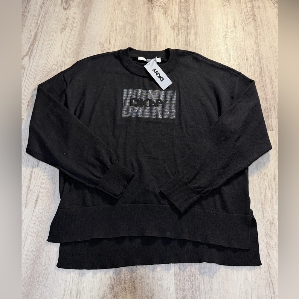 DKNY Black Crewneck Sweater